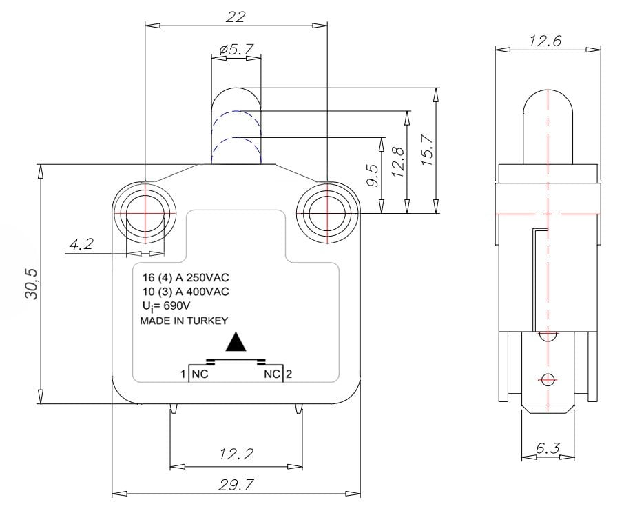 Pano Kapı Switch Anahtar Olculeri