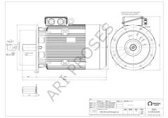 37 kW 1500 rpm B5 Flange IE3 Alüminyum Gövde Omega Motor 3MAS 225S4  - 3M0SA3E-22SA40BT0