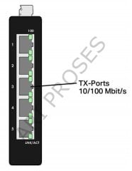 WAGO 852-111 Endüstriyel ECO Ethernet Switch 5 Port Fast Ethernet DIN Ray Montaj