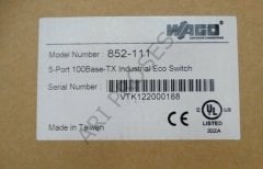 WAGO 852-111 Endüstriyel ECO Ethernet Switch 5 Port Fast Ethernet DIN Ray Montaj