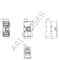 Siemens SIMATIC S7-1200 SM 1222 Dijital Çıkış Modülü 16 DQ 24V DC 6ES7222-1BH32-0XB0