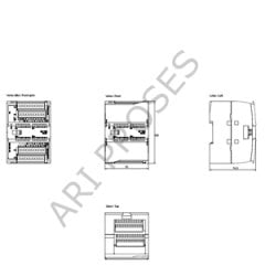 Siemens 6ES7223-1BL32-0XB0 SM1223  S7-1200 16DI/16DO 24VDC 0.5A