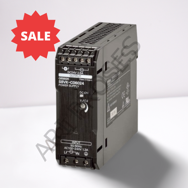 Omron S8VK-C06024 220V AC ➔ 24V DC 2.5A Ray Tipi Güç Kaynağı
