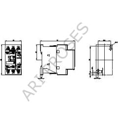 Siemens 3RT2027-1AP00 15 kW 32A 3 Kutup 230V AC Kontaktör 1NO+1NC