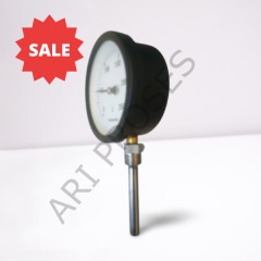 PAKKENS 250°C  Ø100 mm Termometre 10 cm Alttan Bağlantılı G1/2''B  1004010208