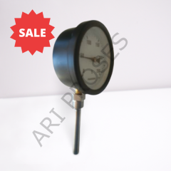 PAKKENS 250°C  Ø100 mm Termometre 10 cm Alttan Bağlantılı G1/2''B  1004010208