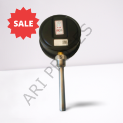 PAKKENS 250°C  Ø100 mm Termometre 10 cm Alttan Bağlantılı G1/2''B  1004010208