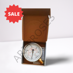 Pakkens Manometre Ø100 mm 0-25 Bar/Psi Alttan Çıkışlı Gliserinli G1/2''B 1001001109