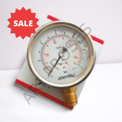 Aterma F400.100 Gliserinli Manometre 6 Bar/Psi Ø100 mm G 1/2 B Alttan Bağlantı