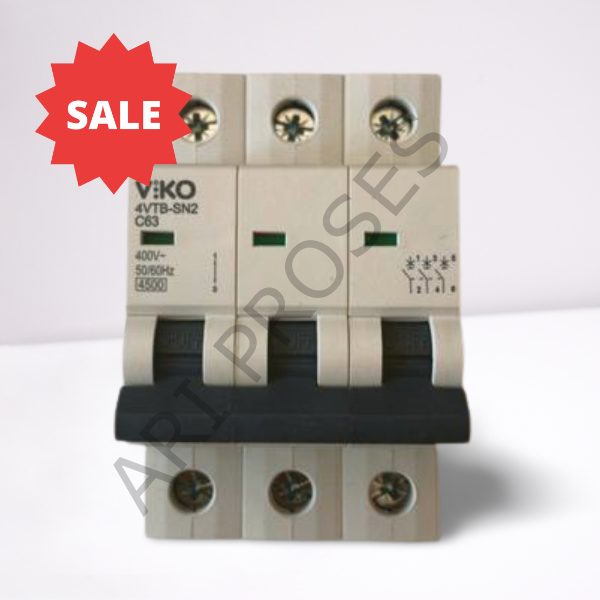 Viko 4VTB-3C63 Trifaze 3x63A 4,5kA C Tipi Otomatik Sigorta