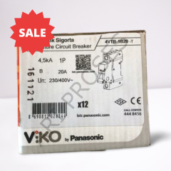 Viko 4VTB-1B20 Monofaze 1x20 A 4,5kA B Tipi Otomatik Sigorta