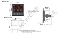 ENDA ET9420-UV (ET9420-230) Dijital PID Termostat 96x96mm