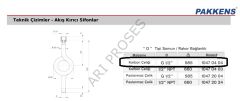PAKKENS Sifon Karbon Çelik 180 Derece O Tipi Akış Kırıcı Helezon R+S Çelik 1047040400