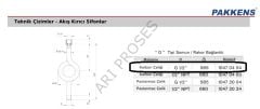 PAKKENS Sifon Karbon Çelik 180 Derece O Tipi Akış Kırıcı Helezon R+S Çelik 1047040400