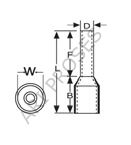 Gwest IYF - 0,75 mm² İzoleli Kablo Yüksüğü Mavi 2004