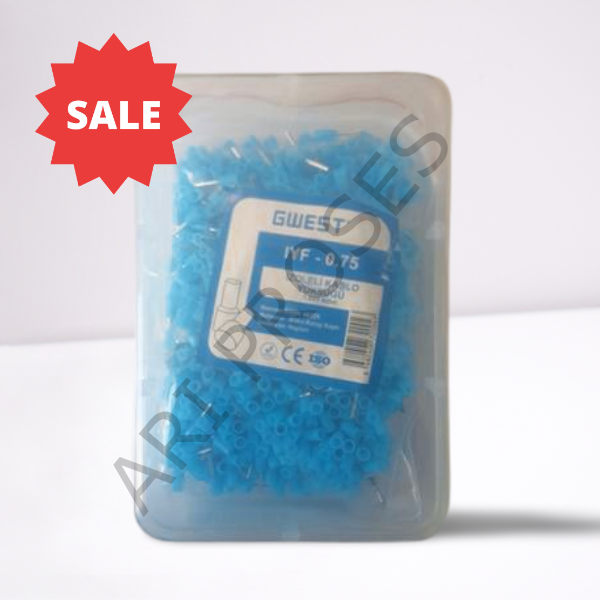 GWEST İzoleli Kablo Yüksüğü (0.75 mm²) - Mavi - 2004