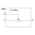 Siemens 3SU1200-2PR10-1AA0 SIRIUS ACT 22mm 4.7k Ohm Kompakt Potansiyometre