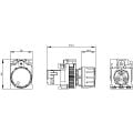 Siemens 3SU1200-2PR10-1AA0 SIRIUS ACT 22mm 4.7k Ohm Kompakt Potansiyometre