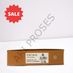 Tbloc Tbl 4mm² Geçişli Vidalı Ray Klemens - Gri