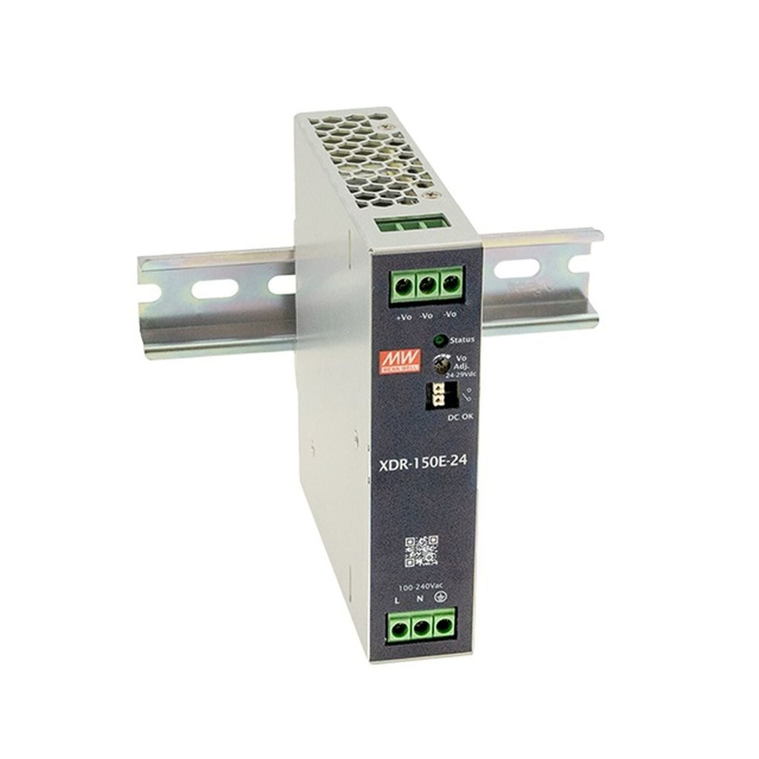 Mean Well XDR-150E-24 150W 24V Ekonomik DIN Ray Güç Kaynağı