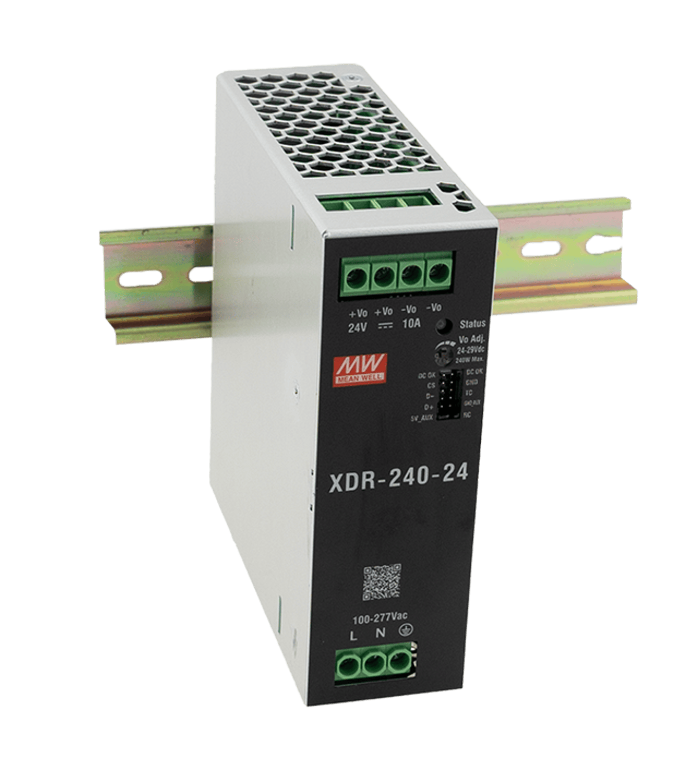 Mean Well XDR-240-24 240W 24V DIN Ray Güç Kaynağı