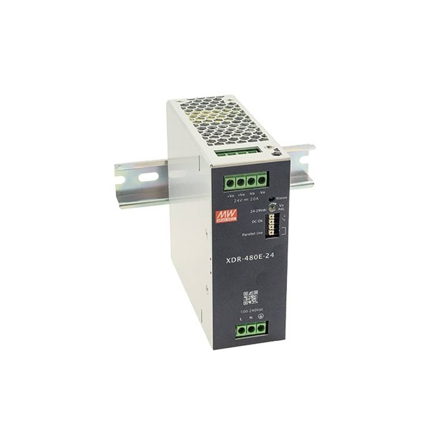 Mean Well XDR-480E-24 480W 24V Ekonomik DIN Ray Güç Kaynağı