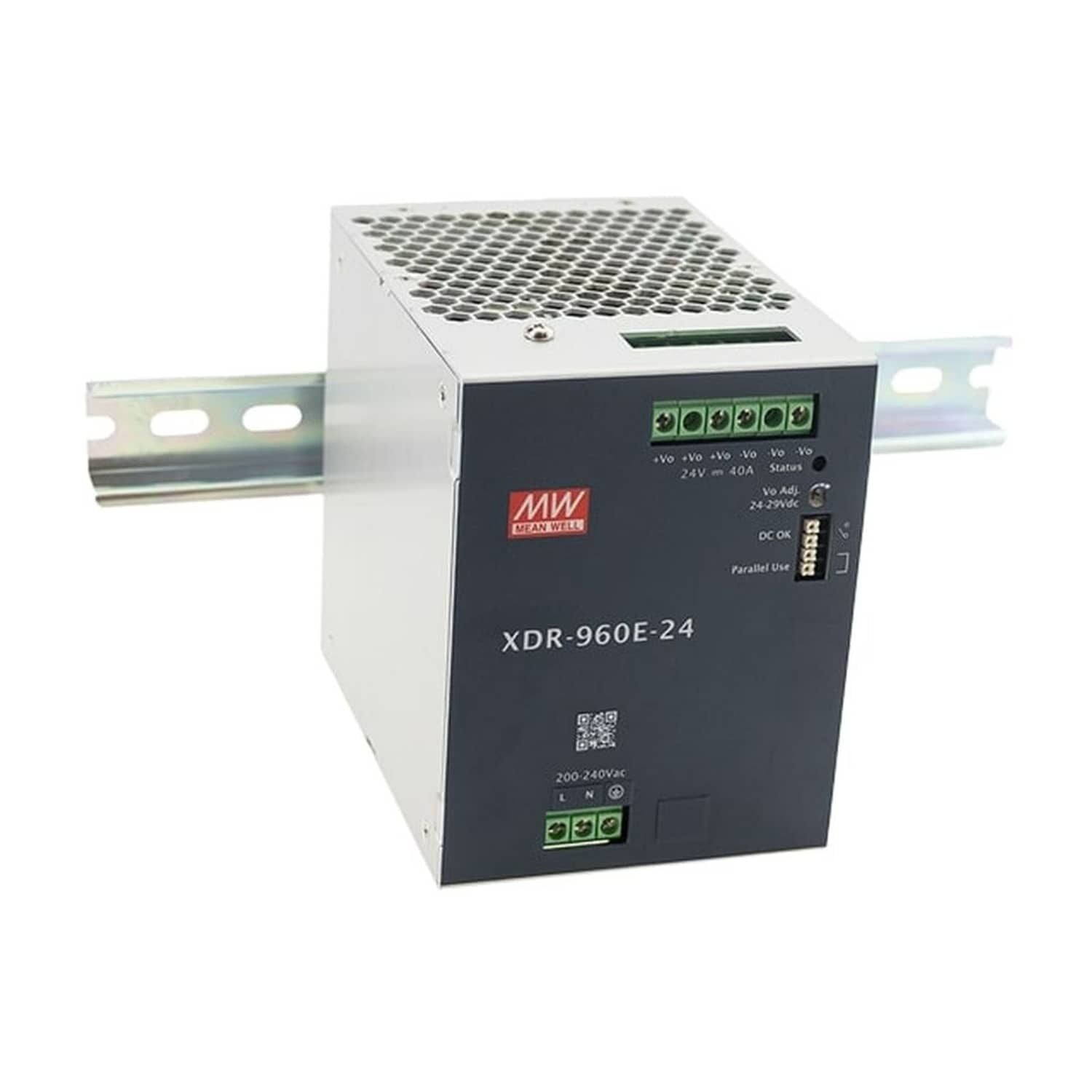 Mean Well XDR-960E-24 960W 24V Ekonomik DIN Ray Güç Kaynağı