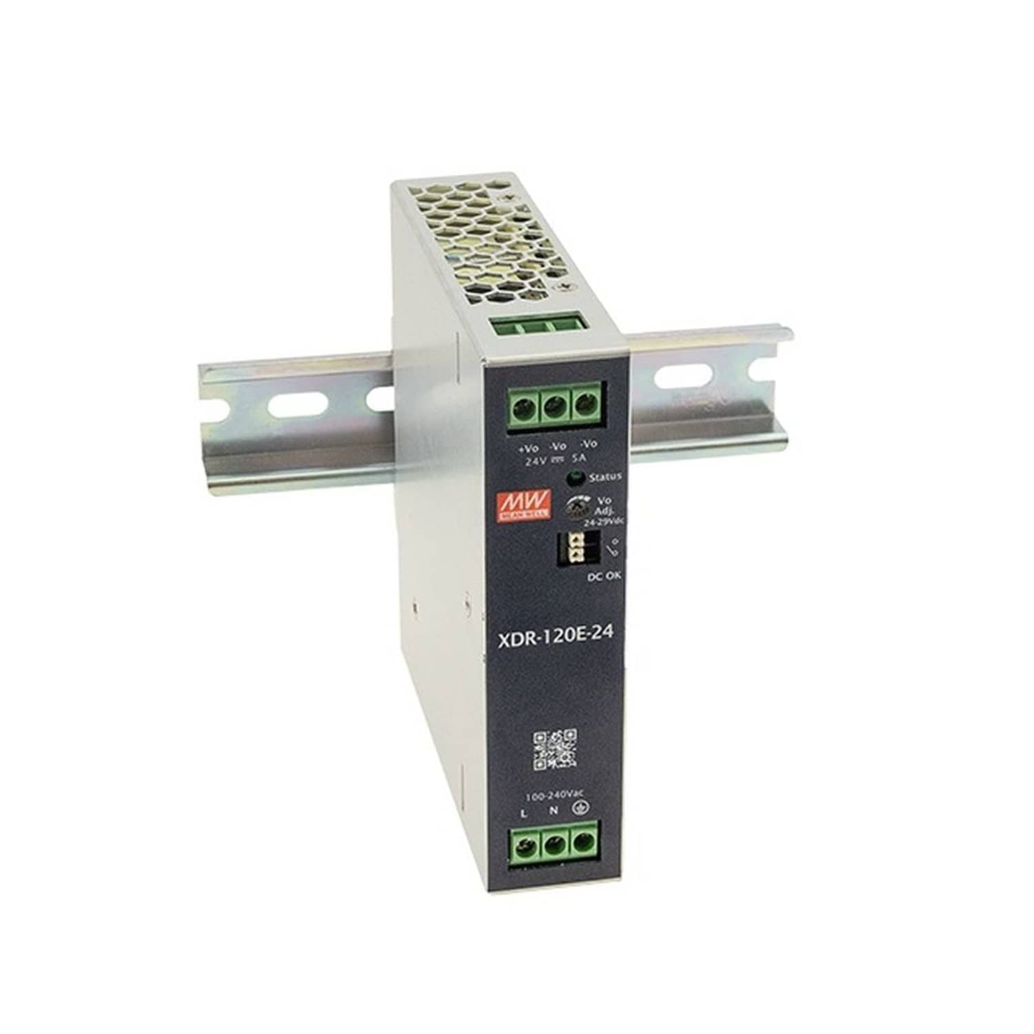 Mean Well XDR-120E-12 120W 12V Ekonomik DIN Ray Güç Kaynağı