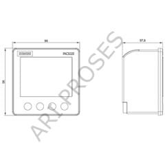 SIEMENS 7KM3220-1BA01-1EA0  SENTRON PAC3220 Güç Analizörü