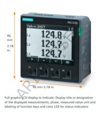 SIEMENS 7KM3220-1BA01-1EA0  SENTRON PAC3220 Güç Analizörü
