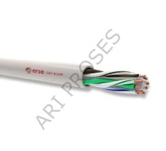 Erse 4x2x23 AWG CAT-6 U/UTP LSZH Halojen Free Data Kablosu Gri