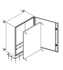 Çetinkaya 60x80x30cm Metal Saç Pano Montaj Plakalı ÇP 608030 E Etanj Seri