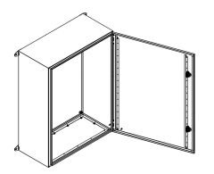 Çetinkaya 60x80x30cm Metal Saç Pano Montaj Plakalı ÇP 608030 E Etanj Seri