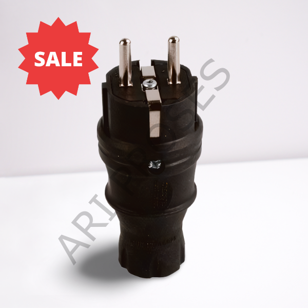 Mutlusan Mut-28 16A Kauçuk Erkek Monofaze Fiş Siyah 010 083 300028