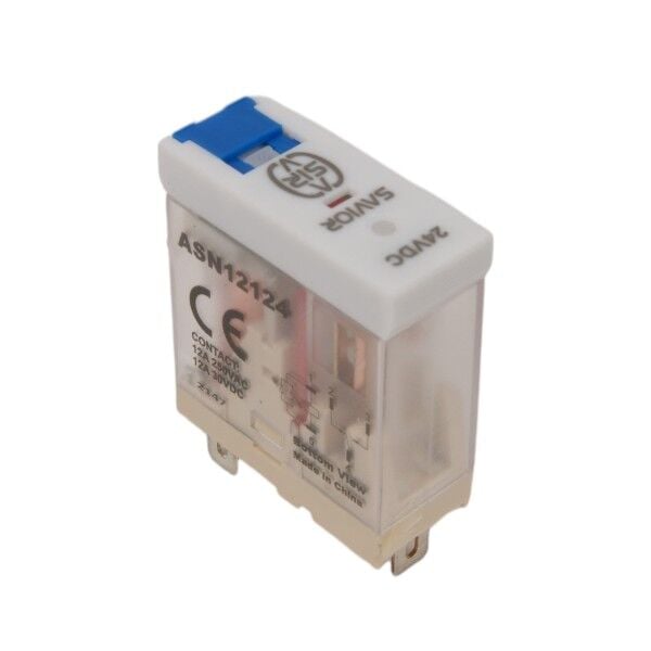 SAVIOR ASN12124 12A 24VDC SPDT Güç Rölesi LED'li