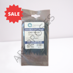 Çetinkaya ÇKB 100-2 S  2,5x100mm Plastik Kablo Bağı Klips Siyah