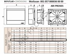 Mutlusan Sıva Altı 36'Lı Comfort Sigorta Kutusu 001 057 000036 00 00