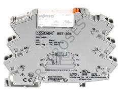 Wago Slim Röle 857-304 Röle Modülü 24V DC 1 Açık/Kapalı (1PDT) (Yaprak Röle)