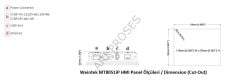 Weintek MT8051iP 4,3'' HMI Panel (Yeni Kodu: MT8052iP)