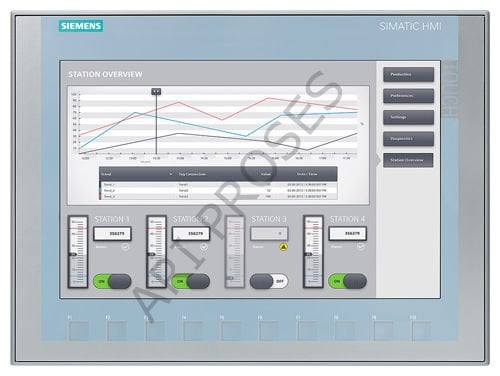 Siemens SIMATIC HMI KTP1200 Basic Panel 12'' Geniş Ekran 6AV2123-2MB03-0AX0
