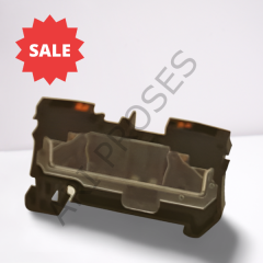 Mutlusan 4mm² Ray Klemensi Yay Baskılı  Siyah