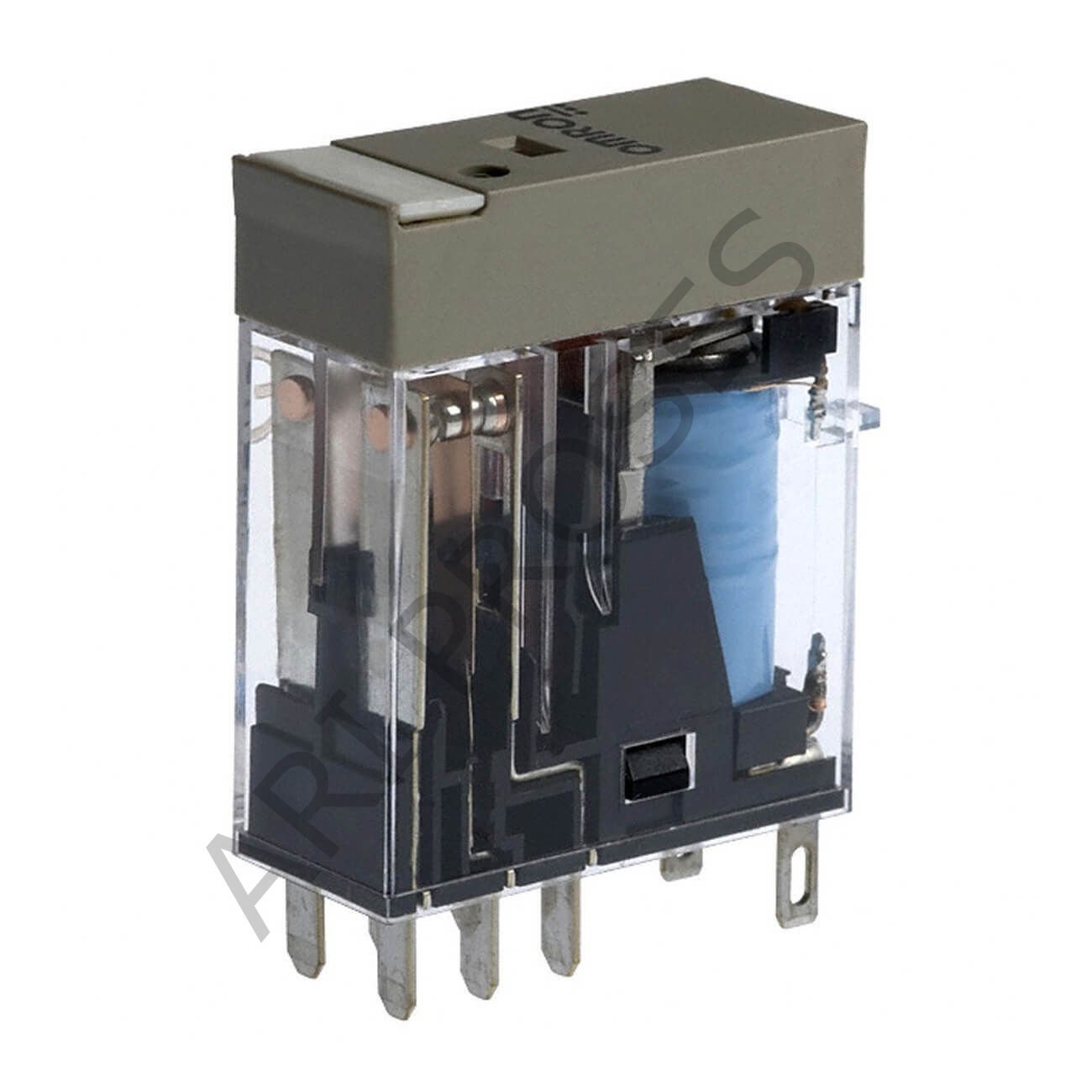 Omron G2R-2-SN 24VDC (S) Röle, soketli, 8 pin, DPDT, 5 A, mekanik indikatör & LED, 24 VDC