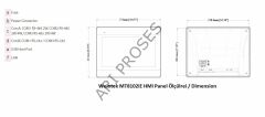 Weintek MT8103iE 10.1'' HMI Panel (Wifi Desteği, Dahili EA2)