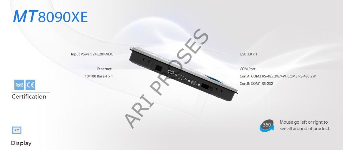 Weintek MT8092XE 9,7'' HMI Panel