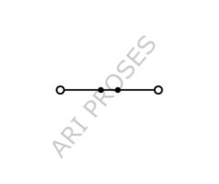 Wago 2002-1203 2 İletkenli 4 (2,5) mm2 Ray Klemens Kırmızı