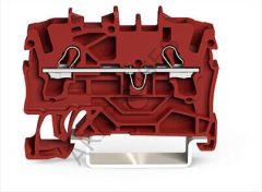 Wago 2002-1203 2 İletkenli 4 (2,5) mm2 Ray Klemens Kırmızı