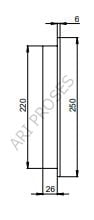 V01 260 001 230V  260×260  130M3/H Kapasiteli 120x120x38 Fanlı Menfez