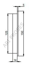 V01 160 001 160×160 230V 130M3/H Kapasiteli Fanlı Menfez 120x120x38 Fan