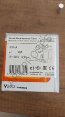Viko 4x40A 300mA Kaçak Akım (Yangın) Koruma Rölesi Vtr4-40300