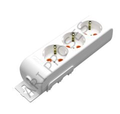 Mutlusan Üçlü Topraklı Grup Priz Klemensli Kablosuz (Çocuk Korumalı)